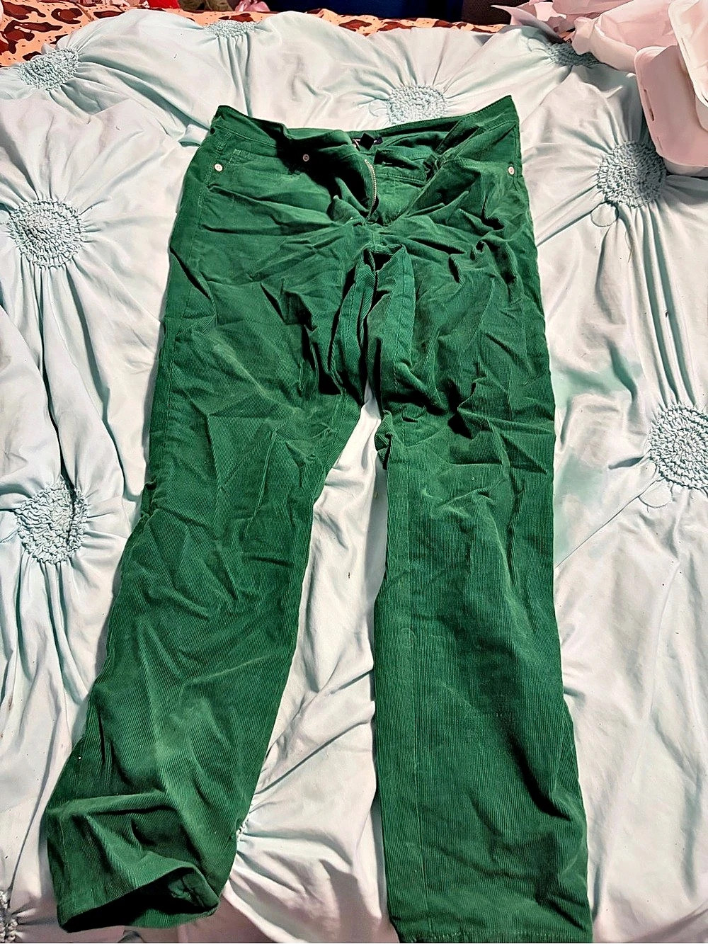 Green Straight Leg Pants Size 12